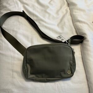 lululemon athletica Olive Green Belt Bag with Adjustable Strap